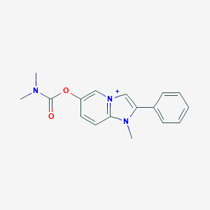1-Methyl-2-phenylimidazo[1,2-a]pyridin-1-ium-6-yl dimethylcarbamate