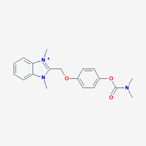 [4-[(1,3-dimethylbenzimidazol-3-ium-2-yl)methoxy]phenyl] N,N-dimethylcarbamate