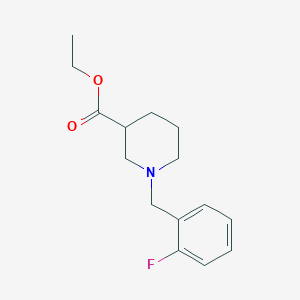 molecular formula C15H20FNO2 B4931191 Ethyl 1-(2-fluorobenzyl)piperidine-3-carboxylate 