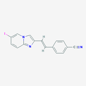 4-[2-(6-Iodoimidazo[1,2-a]pyridin-2-yl)vinyl]benzonitrile