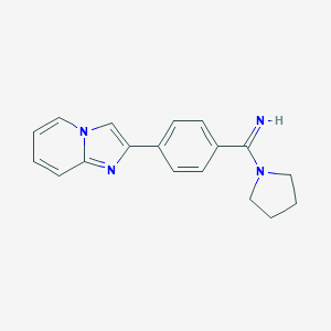 (4-Imidazo[1,2-a]pyridin-2-ylphenyl)(1-pyrrolidinyl)methanimine