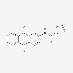 molecular formula C19H11NO3S B4931237 N-(9,10-dioxo-9,10-dihydroanthracen-2-yl)thiophene-2-carboxamide 