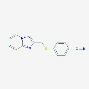 4-[(Imidazo[1,2-a]pyridin-2-ylmethyl)sulfanyl]benzonitrile