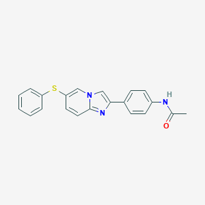 N-{4-[6-(phenylsulfanyl)imidazo[1,2-a]pyridin-2-yl]phenyl}acetamide