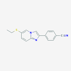 4-[6-(Ethylsulfanyl)imidazo[1,2-a]pyridin-2-yl]benzonitrile