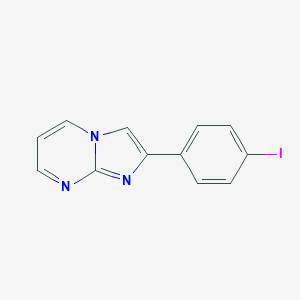 molecular formula C12H8IN3 B493159 2-(4-Iodophenyl)imidazo[1,2-a]pyrimidine CAS No. 118001-69-7