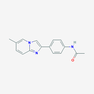 molecular formula C16H15N3O B493167 N-[4-(6-methylimidazo[1,2-a]pyridin-2-yl)phenyl]acetamide CAS No. 118000-51-4