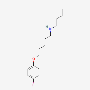 molecular formula C15H24FNO B4931719 N-butyl-5-(4-fluorophenoxy)pentan-1-amine 