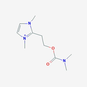 2-(1,3-dimethyl-1H-imidazol-3-ium-2-yl)ethyl dimethylcarbamate