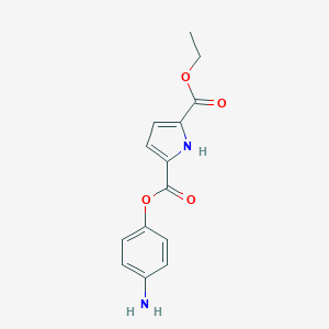 molecular formula C14H14N2O4 B493180 2-(4-aminophenyl) 5-ethyl 1H-pyrrole-2,5-dicarboxylate 