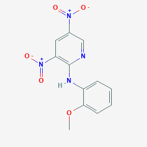 molecular formula C12H10N4O5 B4931828 N-(2-methoxyphenyl)-3,5-dinitropyridin-2-amine 
