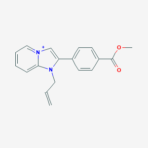 molecular formula C18H17N2O2+ B493193 1-Allyl-2-[4-(methoxycarbonyl)phenyl]imidazo[1,2-a]pyridin-1-ium 
