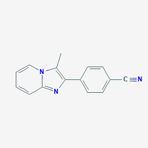 molecular formula C15H11N3 B493194 4-(3-Methylimidazo[1,2-a]pyridin-2-yl)benzonitrile 