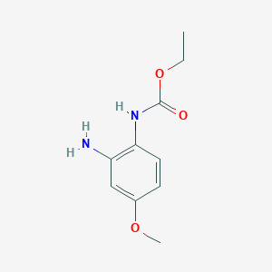 molecular formula C10H14N2O3 B493195 Ethyl 2-amino-4-methoxyphenylcarbamate 