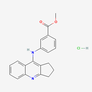 molecular formula C20H19ClN2O2 B4932249 methyl 3-(2,3-dihydro-1H-cyclopenta[b]quinolin-9-ylamino)benzoate;hydrochloride 