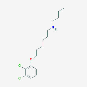 molecular formula C16H25Cl2NO B4932275 N-butyl-6-(2,3-dichlorophenoxy)hexan-1-amine 