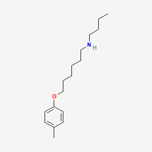 molecular formula C17H29NO B4932324 N-butyl-6-(4-methylphenoxy)hexan-1-amine 