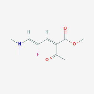 molecular formula C10H14FNO3 B4932355 methyl (2E,4Z)-2-acetyl-5-(dimethylamino)-4-fluoropenta-2,4-dienoate 