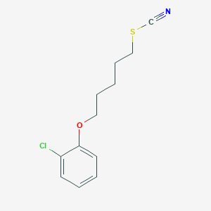 molecular formula C12H14ClNOS B4932448 5-(2-chlorophenoxy)pentyl thiocyanate 
