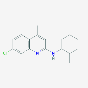 molecular formula C17H21ClN2 B4932475 7-chloro-4-methyl-N-(2-methylcyclohexyl)-2-quinolinamine 