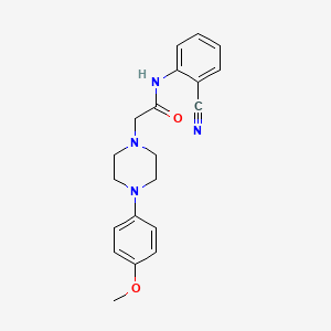 molecular formula C20H22N4O2 B4932578 N-(2-cyanophenyl)-2-[4-(4-methoxyphenyl)piperazin-1-yl]acetamide 
