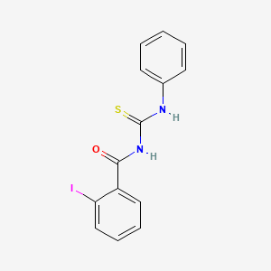 molecular formula C14H11IN2OS B4932638 2-iodo-N-(phenylcarbamothioyl)benzamide 