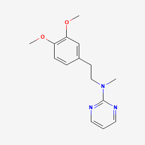 molecular formula C15H19N3O2 B4932650 N-[2-(3,4-dimethoxyphenyl)ethyl]-N-methylpyrimidin-2-amine 