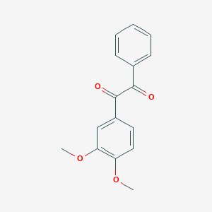 molecular formula C16H14O4 B493267 1-(3,4-dimethoxyphenyl)-2-phenylethane-1,2-dione 