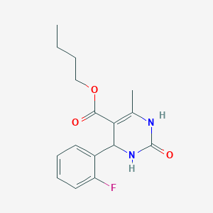 molecular formula C16H19FN2O3 B4932966 Butyl 4-(2-fluorophenyl)-6-methyl-2-oxo-1,2,3,4-tetrahydropyrimidine-5-carboxylate 