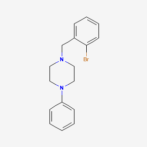 molecular formula C17H19BrN2 B4933141 Piperazine, 1-[(2-bromophenyl)methyl]-4-phenyl- CAS No. 198707-65-2