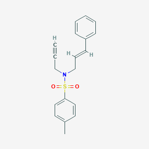 molecular formula C19H19NO2S B493329 N-cinnamyl-4-methyl-N-(2-propynyl)benzenesulfonamide 