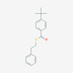 molecular formula C19H22OS B493331 S-(2-phenylethyl) 4-tert-butylbenzenecarbothioate 
