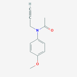 molecular formula C12H13NO2 B493336 N-(4-methoxyphenyl)-N-(2-propynyl)acetamide CAS No. 724744-50-7