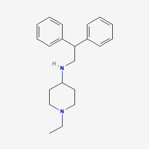 molecular formula C21H28N2 B4933392 N-(2,2-diphenylethyl)-1-ethylpiperidin-4-amine 