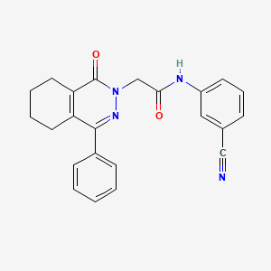 molecular formula C23H20N4O2 B4933418 N-(3-cyanophenyl)-2-(1-oxo-4-phenyl-5,6,7,8-tetrahydrophthalazin-2(1H)-yl)acetamide 