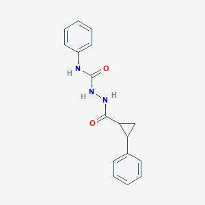 molecular formula C17H17N3O2 B4933552 N-phenyl-2-[(2-phenylcyclopropyl)carbonyl]hydrazinecarboxamide 