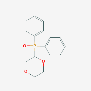 molecular formula C16H17O3P B4933574 2-Diphenylphosphoryl-1,4-dioxane 