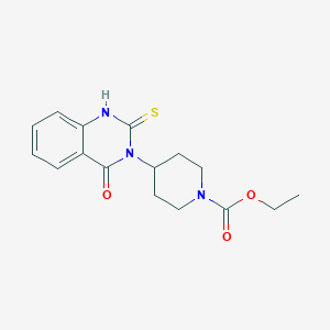 ethyl 4-(4-oxo-2-thioxo-1,4-dihydro-3(2H)-quinazolinyl)-1-piperidinecarboxylate