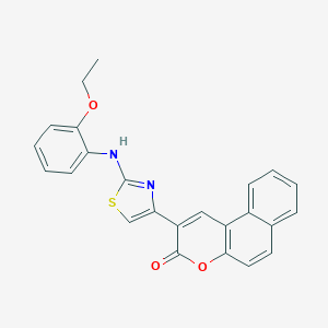 2-[2-(2-ethoxyanilino)-1,3-thiazol-4-yl]-3H-benzo[f]chromen-3-one