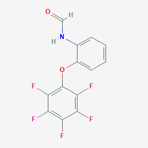 molecular formula C13H6F5NO2 B4933665 N-[2-(2,3,4,5,6-pentafluorophenoxy)phenyl]formamide 