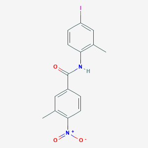 molecular formula C15H13IN2O3 B4933839 N-(4-iodo-2-methylphenyl)-3-methyl-4-nitrobenzamide 