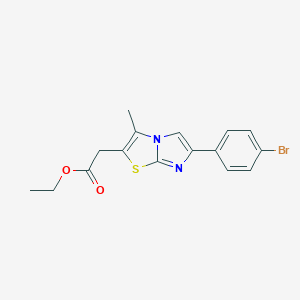 Ethyl [6-(4-bromophenyl)-3-methylimidazo[2,1-b][1,3]thiazol-2-yl]acetate