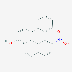 molecular formula C20H11NO3 B049339 Benzo(e)pyren-3-ol, 8-nitro- CAS No. 115664-50-1