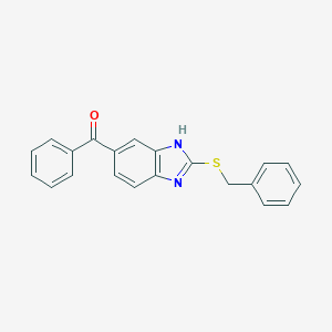 [2-(benzylsulfanyl)-1H-benzimidazol-5-yl](phenyl)methanone