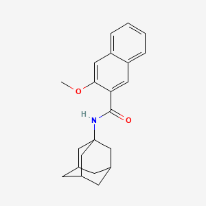 molecular formula C22H25NO2 B4933950 N-(1-adamantyl)-3-methoxynaphthalene-2-carboxamide 