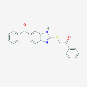 2-[(5-benzoyl-1H-benzimidazol-2-yl)sulfanyl]-1-phenylethanone