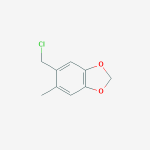 molecular formula C9H9ClO2 B049340 5-(Chloromethyl)-6-methylbenzo[d][1,3]dioxole CAS No. 117661-72-0