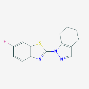6-fluoro-2-(4,5,6,7-tetrahydro-1H-indazol-1-yl)-1,3-benzothiazole