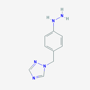 molecular formula C9H13Cl2N5 B493402 1-(4-Hydrazinylbenzyl)-1H-1,2,4-triazole CAS No. 212248-62-9