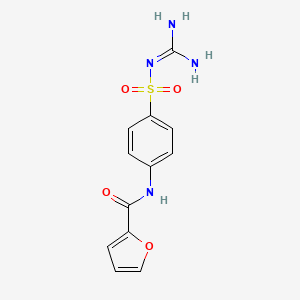 molecular formula C12H12N4O4S B4934034 N-(4-{[(DIAMINOMETHYLIDENE)AMINO]SULFONYL}PHENYL)FURAN-2-CARBOXAMIDE 